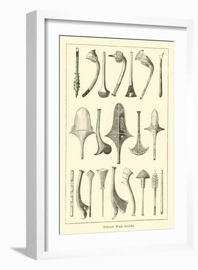 Fijian War Clubs-null-Framed Giclee Print