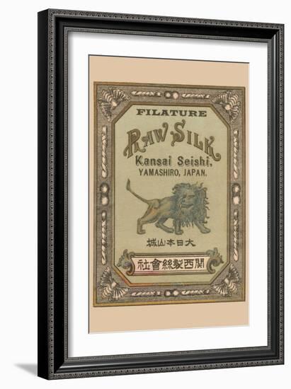 Filature Raw Silk Kamnsei Seishi, Yamashiro, Japan-null-Framed Art Print