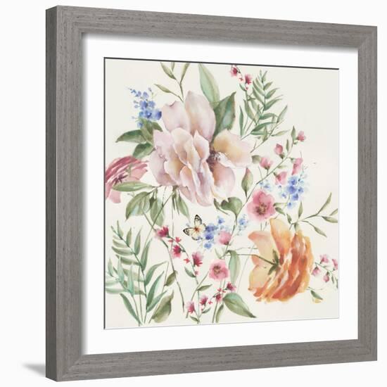 Filed of Flowers-Alex Black-Framed Art Print