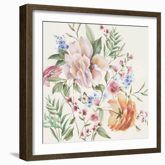 Filed of Flowers-Alex Black-Framed Art Print