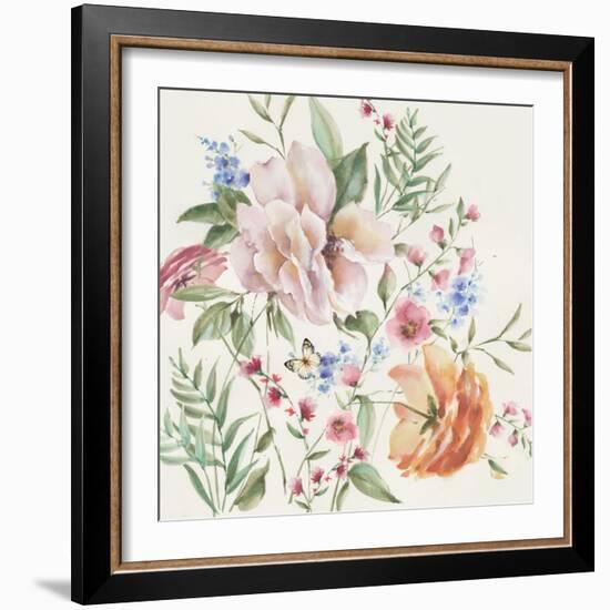 Filed of Flowers-Alex Black-Framed Art Print