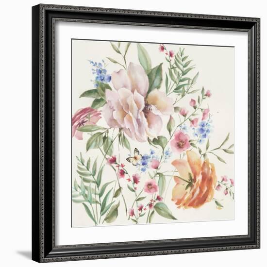 Filed of Flowers-Alex Black-Framed Art Print