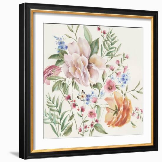 Filed of Flowers-Alex Black-Framed Art Print