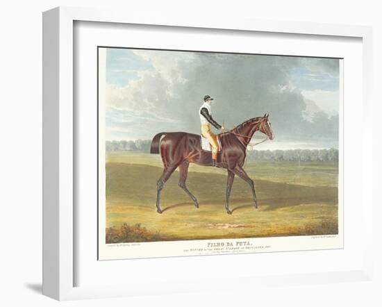 Filho Da Puta', the Winner of the Great St. Leger at Doncaster, 1815-John Frederick Herring I-Framed Giclee Print