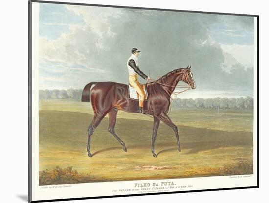 Filho Da Puta', the Winner of the Great St. Leger at Doncaster, 1815-John Frederick Herring I-Mounted Giclee Print