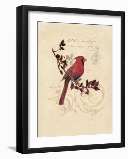 Filigree Cardinal-Chad Barrett-Framed Art Print