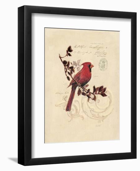 Filigree Cardinal-Chad Barrett-Framed Art Print