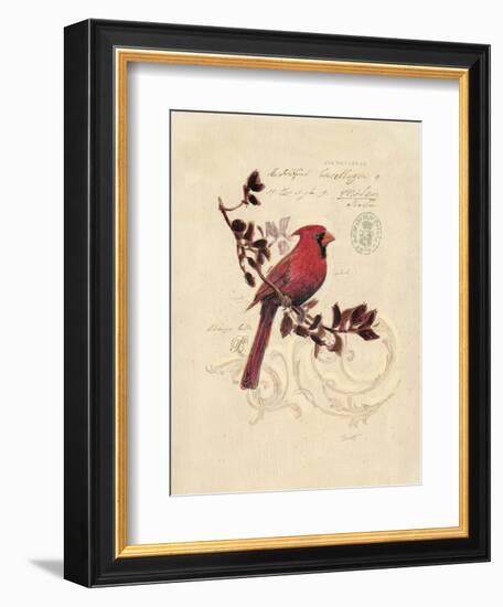 Filigree Cardinal-Chad Barrett-Framed Art Print