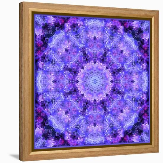 Filigree Mandala Ornament from Flower Photographs, Multiple Layer Work-Alaya Gadeh-Framed Premier Image Canvas