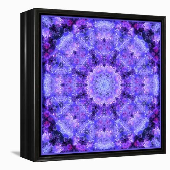 Filigree Mandala Ornament from Flower Photographs, Multiple Layer Work-Alaya Gadeh-Framed Premier Image Canvas