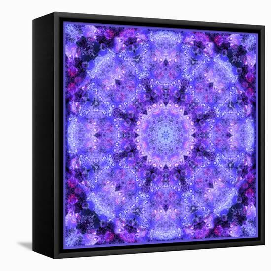 Filigree Mandala Ornament from Flower Photographs, Multiple Layer Work-Alaya Gadeh-Framed Premier Image Canvas