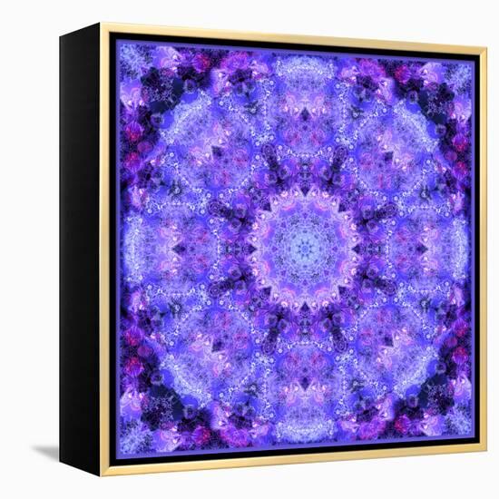 Filigree Mandala Ornament from Flower Photographs, Multiple Layer Work-Alaya Gadeh-Framed Premier Image Canvas