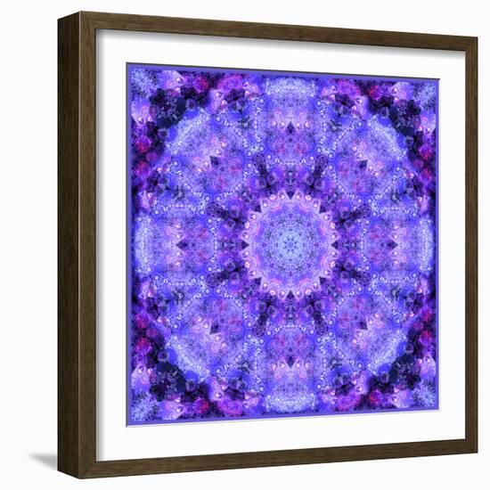 Filigree Mandala Ornament from Flower Photographs, Multiple Layer Work-Alaya Gadeh-Framed Photographic Print