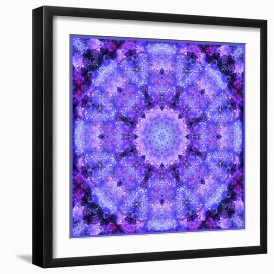 Filigree Mandala Ornament from Flower Photographs, Multiple Layer Work-Alaya Gadeh-Framed Photographic Print