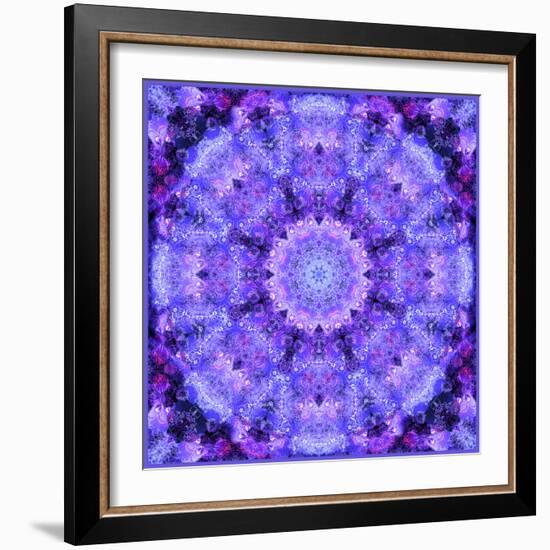 Filigree Mandala Ornament from Flower Photographs, Multiple Layer Work-Alaya Gadeh-Framed Photographic Print