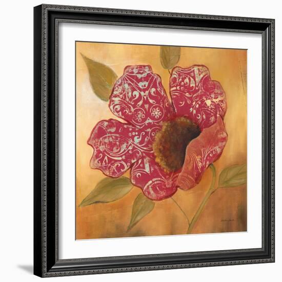 Filigree Poppy 2-Sandra Smith-Framed Art Print