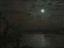Southwark Bridge by Moonlight, 1882-Filipo Or Frederico Bartolini-Giclee Print