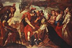 Coriolanus Persuaded by His Family to Raise the Siege of Rome, C.1660-61-Filippo Abbiati-Giclee Print