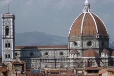 The Cathedral and Giottos Tower in Florence from the Palazzo Vecchio-Filippo Brunelleschi-Photographic Print