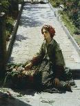 Little Flower Girl, 1862-Filippo Carcano-Framed Giclee Print