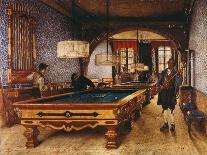 Game of Pool, 1873-Filippo Comerio-Framed Premier Image Canvas