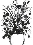 Black and White Bouquet 1-Filippo Ioco-Art Print