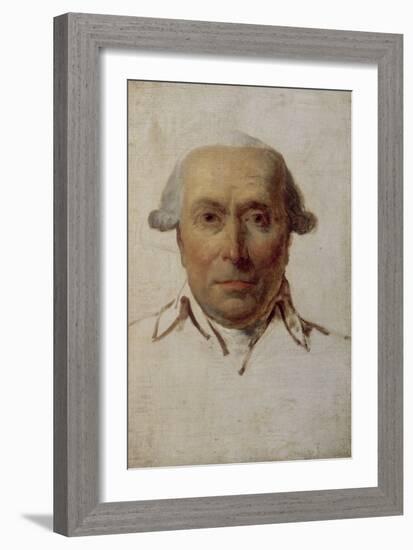 Filippo Mazzei (1730-1816), homme politique, agent du roi de Pologne Stanislas Auguste Poniatowski-Jacques-Louis David-Framed Giclee Print