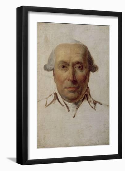 Filippo Mazzei (1730-1816), homme politique, agent du roi de Pologne Stanislas Auguste Poniatowski-Jacques-Louis David-Framed Giclee Print