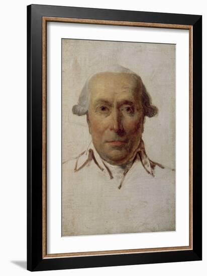 Filippo Mazzei (1730-1816), homme politique, agent du roi de Pologne Stanislas Auguste Poniatowski-Jacques-Louis David-Framed Giclee Print