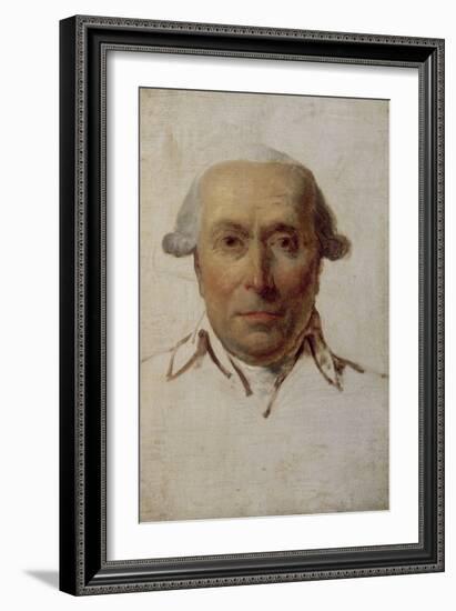 Filippo Mazzei (1730-1816), homme politique, agent du roi de Pologne Stanislas Auguste Poniatowski-Jacques-Louis David-Framed Giclee Print