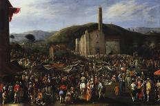 The Old Market in Naples-Filippo Napoletano-Framed Giclee Print