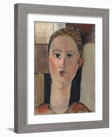 Fille rousse-Amedeo Modigliani-Framed Giclee Print