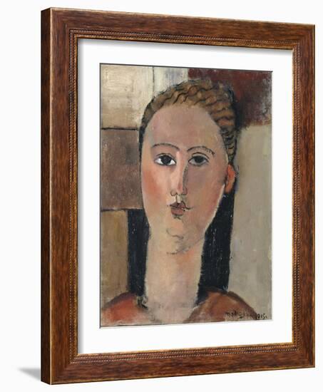 Fille rousse-Amedeo Modigliani-Framed Giclee Print