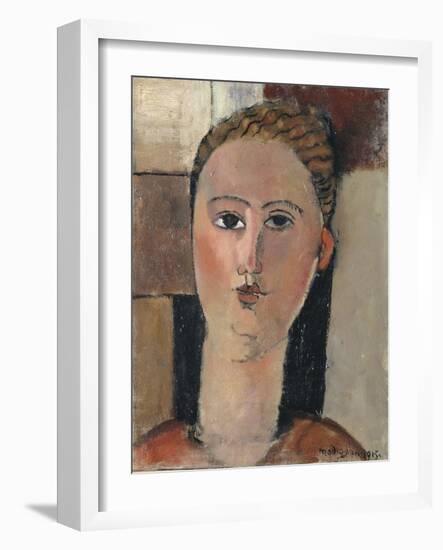 Fille rousse-Amedeo Modigliani-Framed Giclee Print