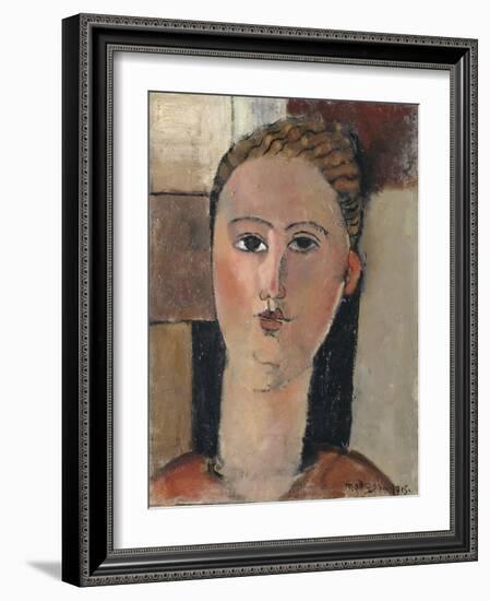 Fille rousse-Amedeo Modigliani-Framed Giclee Print