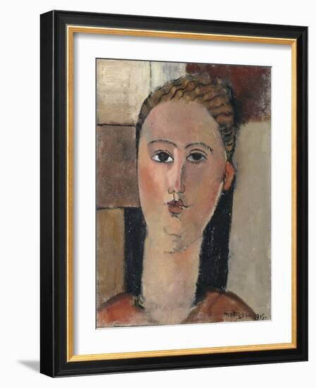 Fille rousse-Amedeo Modigliani-Framed Giclee Print