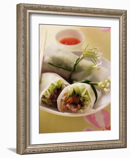 Filled Rice Paper Rolls from Vietnam-null-Framed Photographic Print