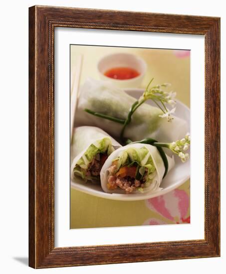 Filled Rice Paper Rolls from Vietnam-null-Framed Photographic Print