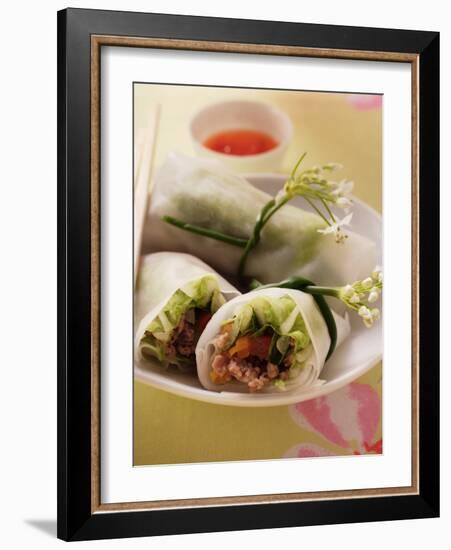 Filled Rice Paper Rolls from Vietnam-null-Framed Photographic Print