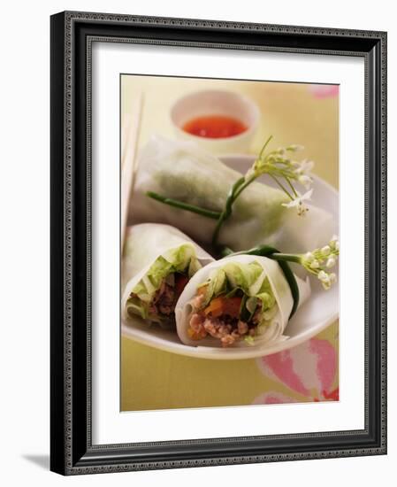 Filled Rice Paper Rolls from Vietnam-null-Framed Photographic Print