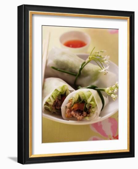 Filled Rice Paper Rolls from Vietnam-null-Framed Photographic Print