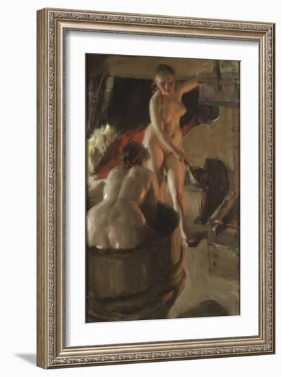 Filles De Dalecarlie Prenant Un Bain - Girls from Dalarna Having a Bath, by Zorn, Anders Leonard (1-Anders Leonard Zorn-Framed Giclee Print