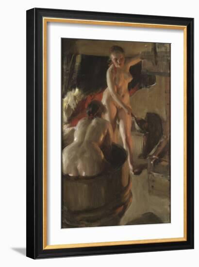 Filles De Dalecarlie Prenant Un Bain - Girls from Dalarna Having a Bath, by Zorn, Anders Leonard (1-Anders Leonard Zorn-Framed Giclee Print