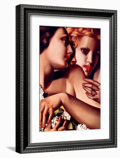 Filles et Lilas-Tamara de Lempicka-Framed Premium Giclee Print