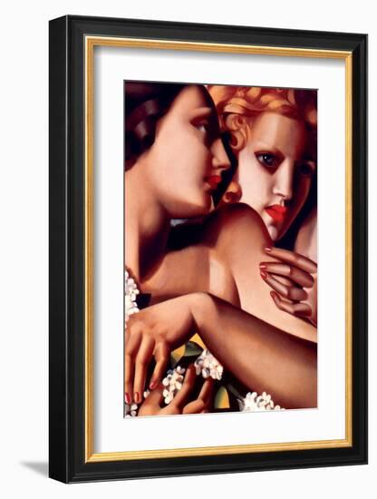 Filles et Lilas-Tamara de Lempicka-Framed Premium Giclee Print