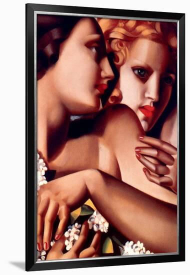 Filles et Lilas-Tamara de Lempicka-Framed Premium Giclee Print