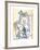 Fillette a la Poupee-Pablo Picasso-Framed Collectable Print