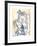 Fillette a la Poupee-Pablo Picasso-Framed Collectable Print