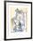 Fillette a la Poupee-Pablo Picasso-Framed Collectable Print