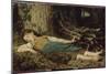 Fillette endormie dans les bois-Albert Anker-Mounted Giclee Print